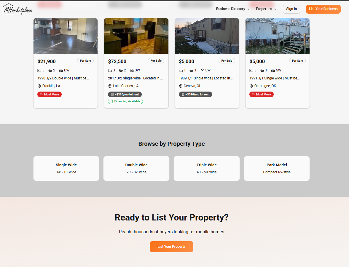Home listings page 2
